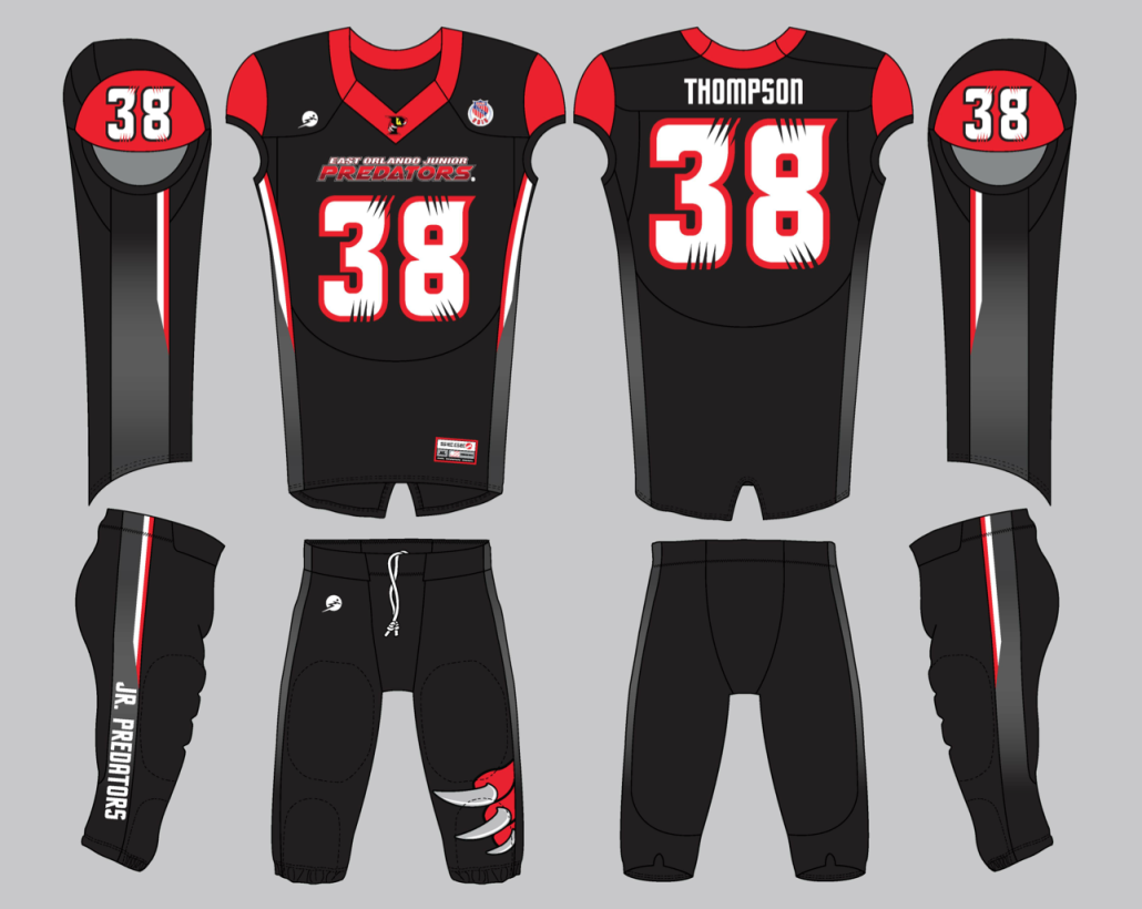 New 2015 Youth Football Jerseys | Junior Predators